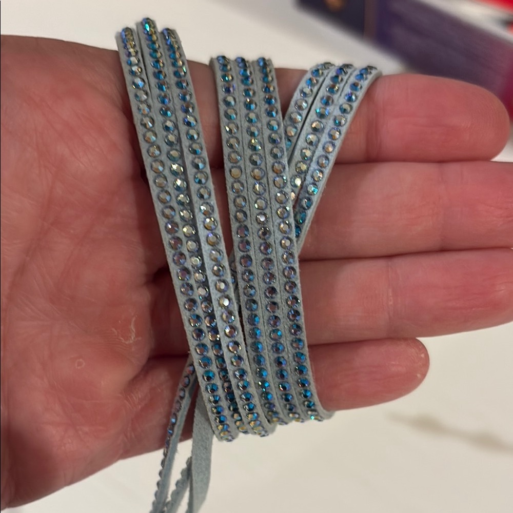 Touchstone crystal blue  Wrap Bracelet